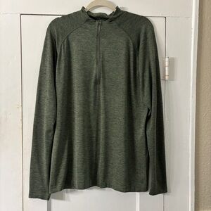 Lululemon Mens Metal Vent Tech Half Zip 2.0 Green Blue Athletic